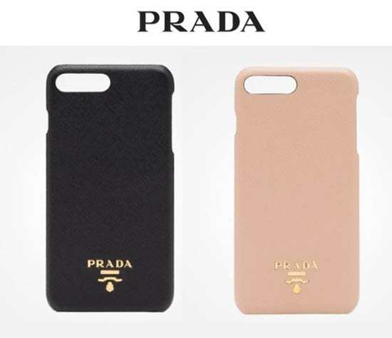 【PRADA】サフィアーノレザーiPhone7 Plus用ケース　ピンク