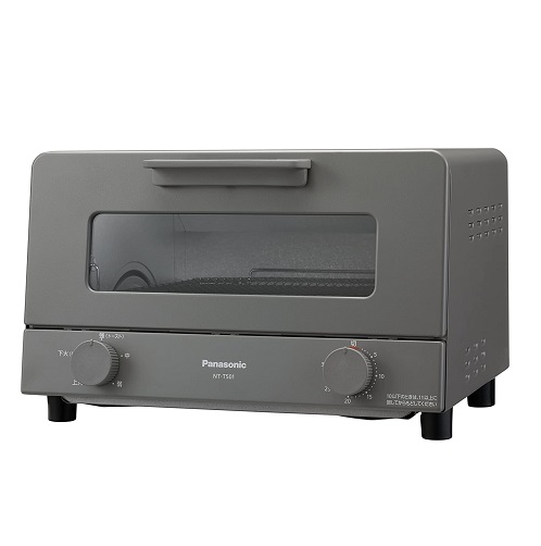 【Panasonic】オーブントースター 4枚焼き対応 グレー