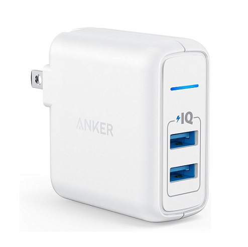 【Anker】PowerPort 2 Elite(USB 急速充電器 24W 2ポート) 