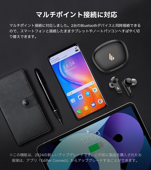 【EDIFIER】Neobuds Pro2 ワイヤレスイヤホン BK