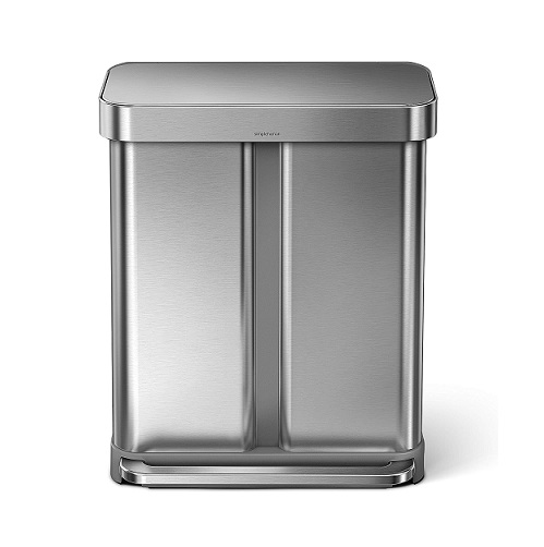 【simplehuman】レクタンギュラー ステップダストボックス 58L