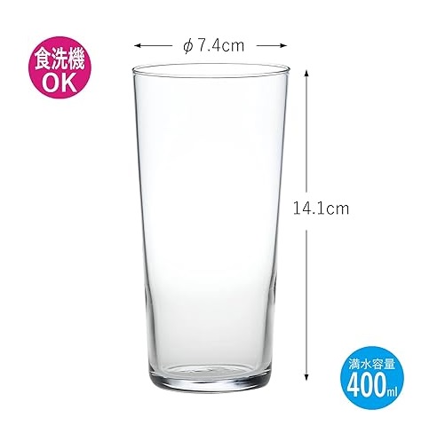 【東洋佐々木ガラス】タンブラーグラス 薄づくりグラスセット 400ml 2個