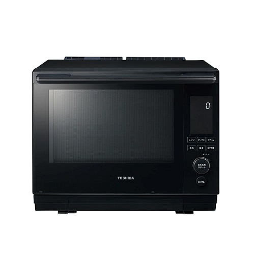 【東芝】過熱水蒸気オーブンレンジ 熱風2段350℃ BK