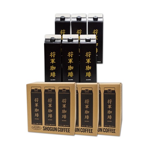 【サザコーヒー】将軍冷珈琲 アイスコーヒー 無糖 1000ml×18本