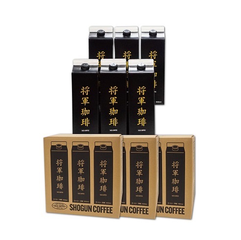【サザコーヒー】将軍冷珈琲 アイスコーヒー 無糖 1000ml×12本