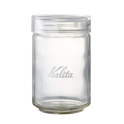 【Kalita】コーヒー キャニスター ガラス 300g 抗菌パッキン