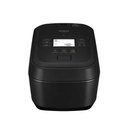 【日立】炊飯器 圧力＆スチーム ふっくら御膳 漆黒 5.5合 スマホ連携