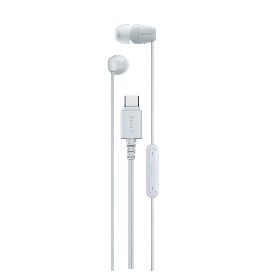 【SONY】5mm小型ドライバー搭載 USB-C 有線イヤホン WH
