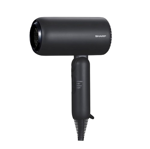 【SHARP】ディンプルフロー ヘアドライヤー 速乾 BK