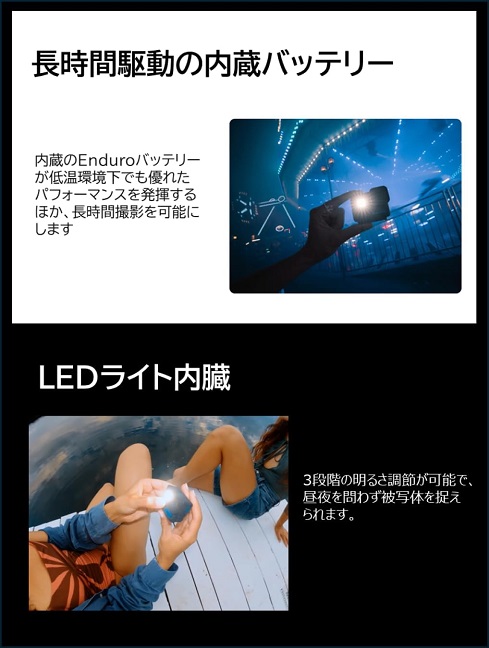 【GoPro】LIT HERO アクションカメラ 4K LEDライト内蔵