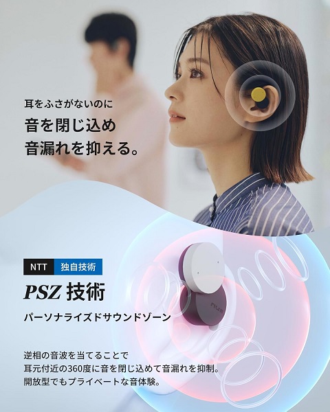 【nwm】DOTS オープンイヤー型 完全ワイヤレス 耳スピーカー