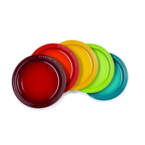 【Le Creuset】ラウンド・プレート レインボー 23 cm 5枚