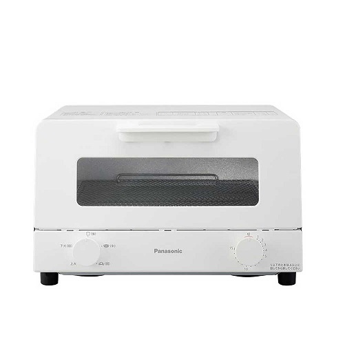 【Panasonic】オーブントースター 1200W 食パン4枚 WH