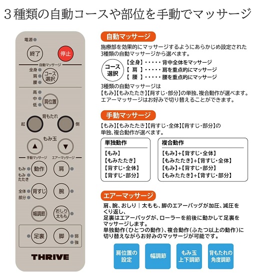 【スライヴ】マッサージチェア 足裏ローラー搭載 IV