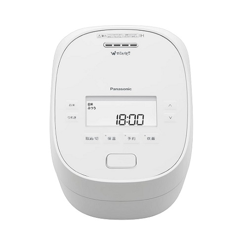 【Panasonic】可変圧力IHジャー炊飯器 食感炊き分け 5.5合 WH