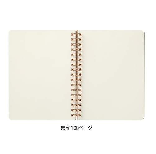 【DESIGNPHIL】リングノート グレイン B6変形 赤