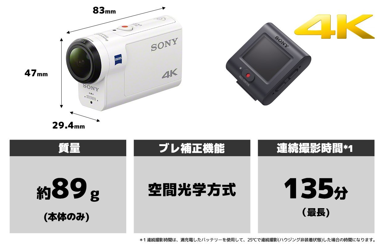 デジタル4Kビデオカメラレコーダー【ソニー(SONY) 】