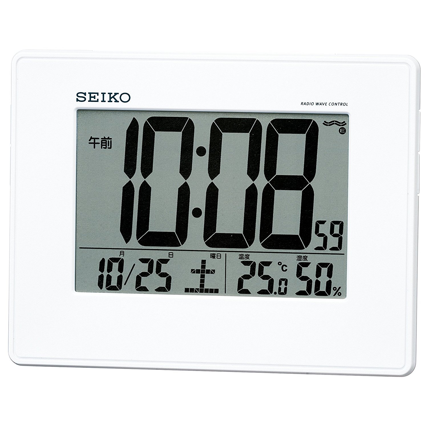 【SEIKO】目覚まし時計　SQ770W（電波、デジタル）