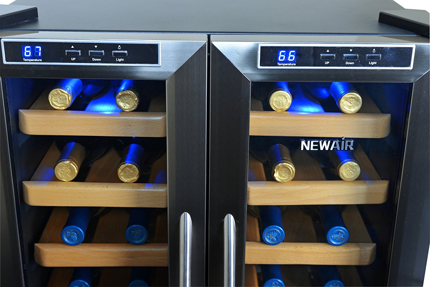 【NewAir】ワインクーラー ボトル32本 32 Bottle Dual Zone Thermoelectric Wine Refrigerator 