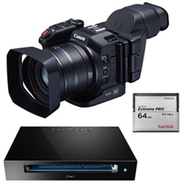 【canon】Cfast/SD対応4Kビデオカメラ　XC10メモリーカードキット